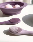 Double Head Silicone Facial Cleansing Brush, Massager, & Scraper