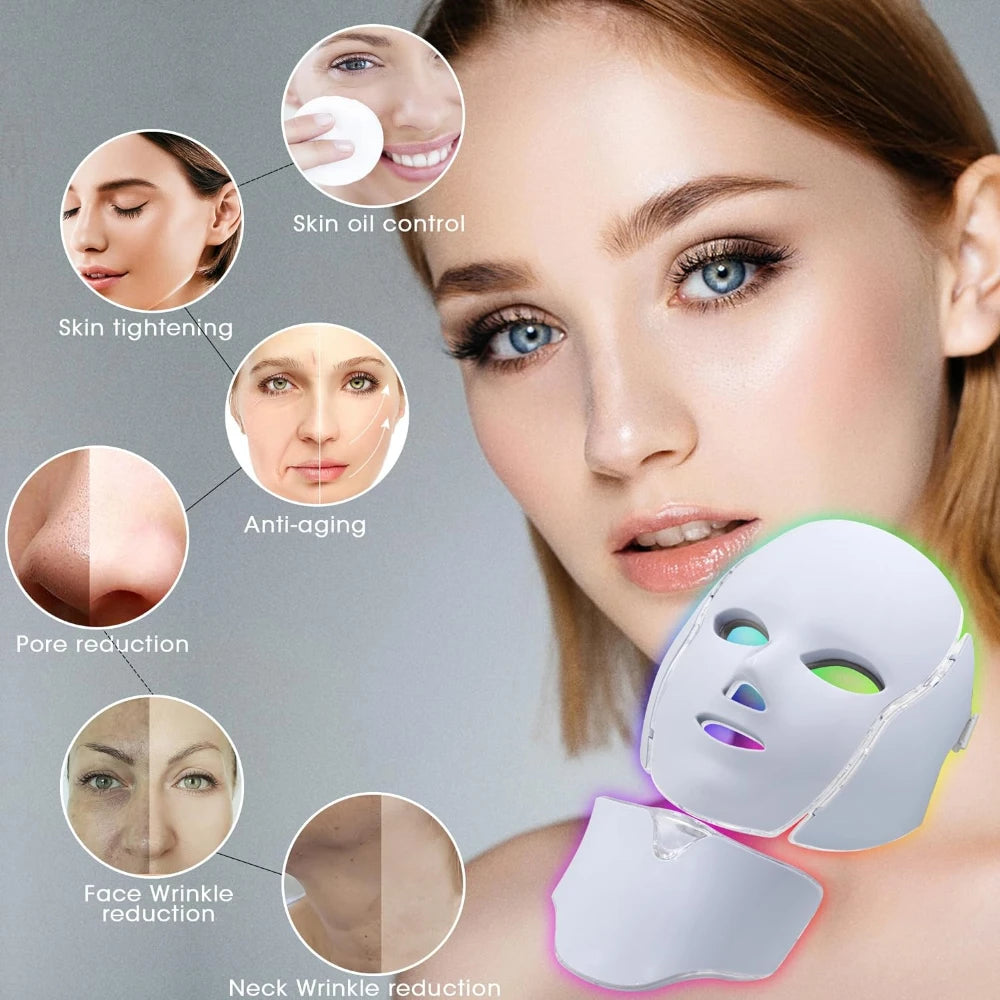 Light Emitting Diode (LED) Facial Mask - 7 Colors