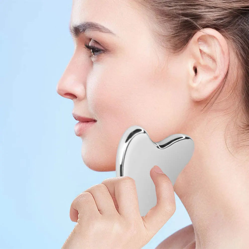 Gua Sha Scraper &amp; Massager - Stainless Steel