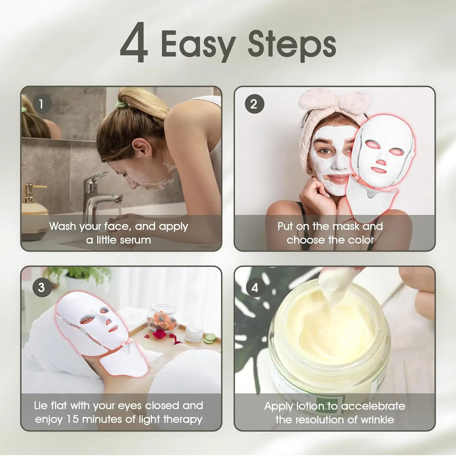 Light Emitting Diode (LED) Facial Mask - 7 Colors